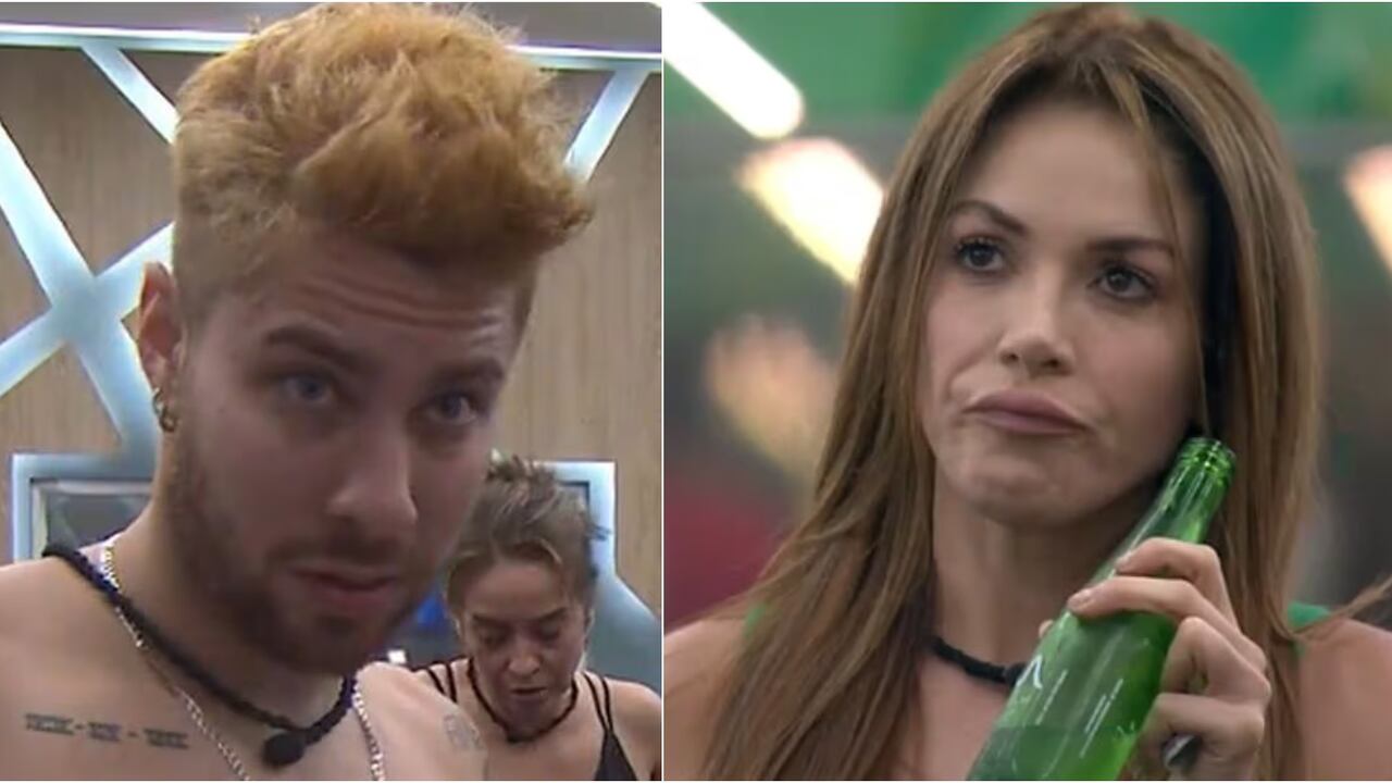 Miguel Melfi y Nataly Umaña, en La casa de los famosos Colombia