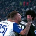 Juan Guillermo Cuadrado fue mechoneado en el partido