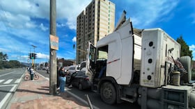 Accidente en la calle 80.