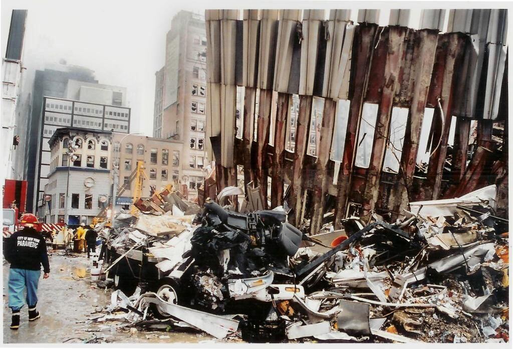 Restos de las torres gemelas captadas por el fotoperiodista Luis Evelio Salgado. Foto: Luis Evelio Salgado