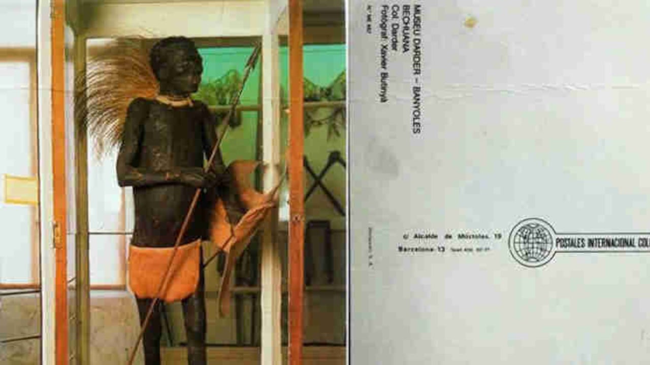 "El Negro" en la postal del Museo Darder, en el norte de España.