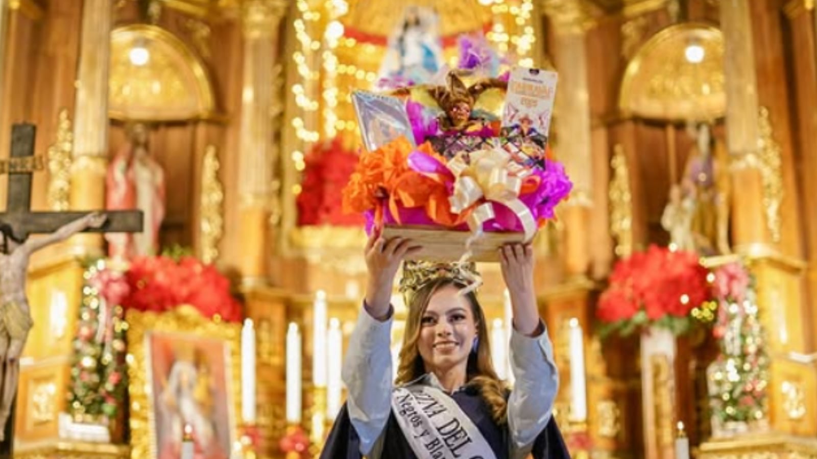 Con la ofrenda a la Virgen de las Mercedes, patrona de Pasto, empezó el Carnaval en su versión 2025