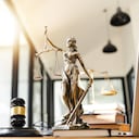 The Statue of Justice - lady justice or Iustitia, Justitia the Roman goddess of Justice.