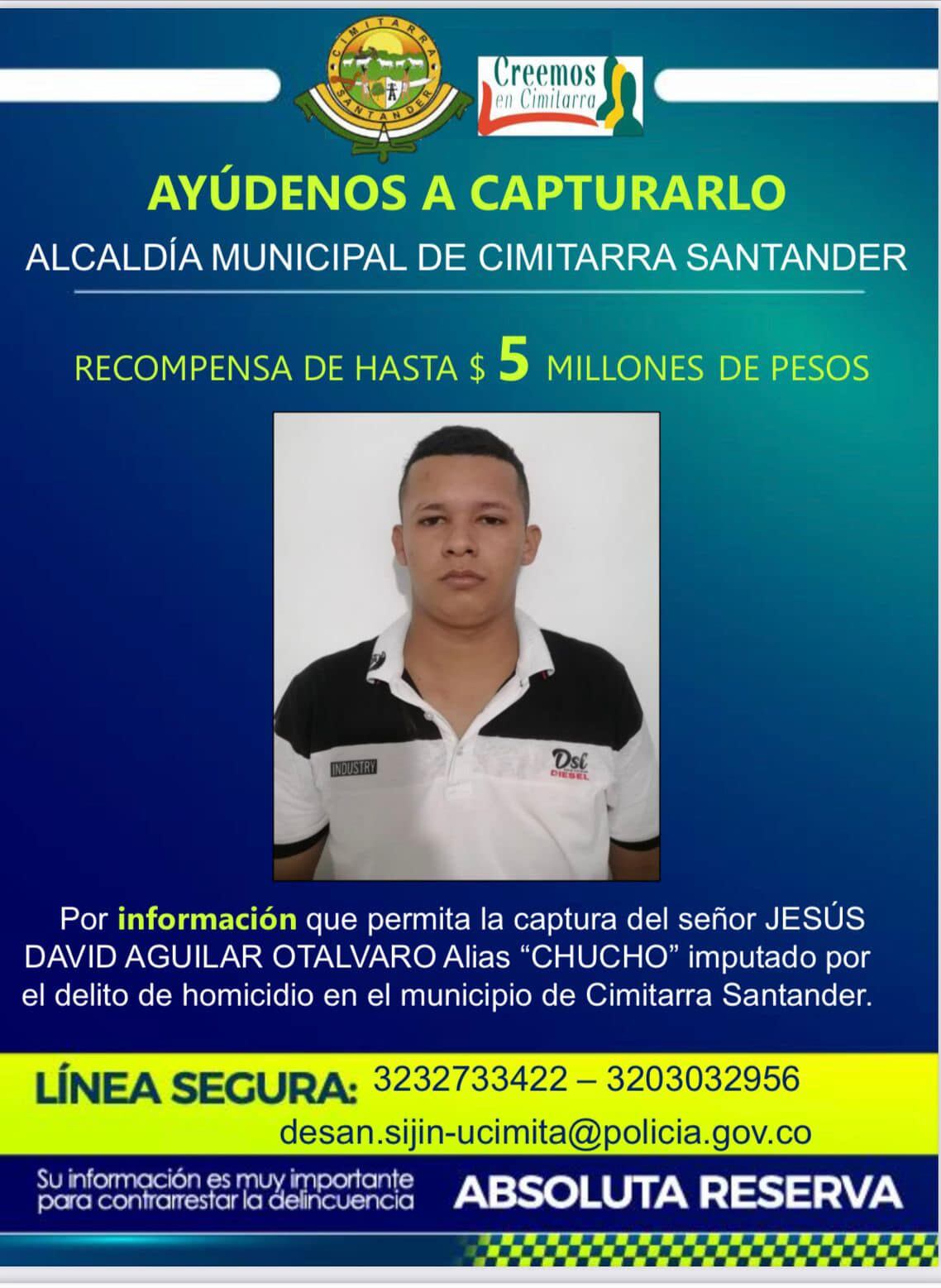 Jesús David Aguilar Otálvaro estaba detenido en la estación de Policía de Cimitarra.