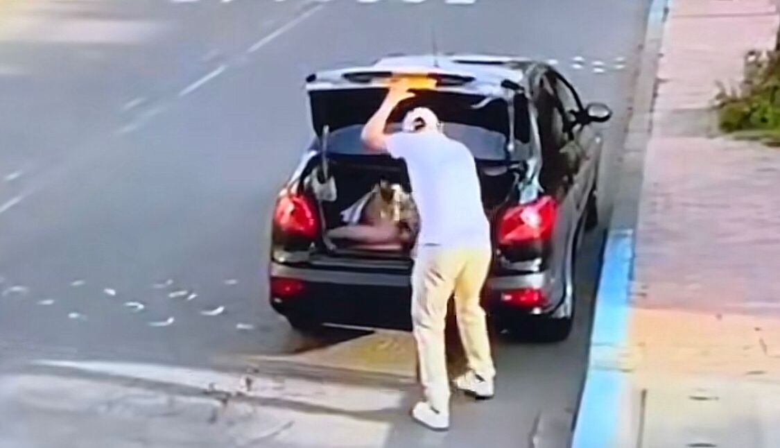 Hombre infiel se las da de vivo y esconde a su amante en el baúl mientras enfrenta a su pareja