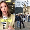 Juanita Gómez expresa su opinión sobre las manifestaciones en Colombia durante febrero y conversa con un experto.