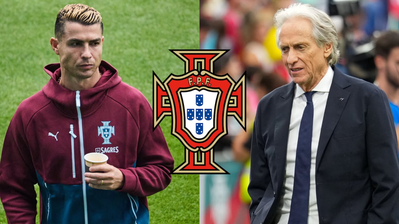 Cristiano Ronaldo (izqu.) fue oficialmente sancionado por parte de la FPF, por abandonar la concentración tras su conflicto con Jorge Jesus (der.).