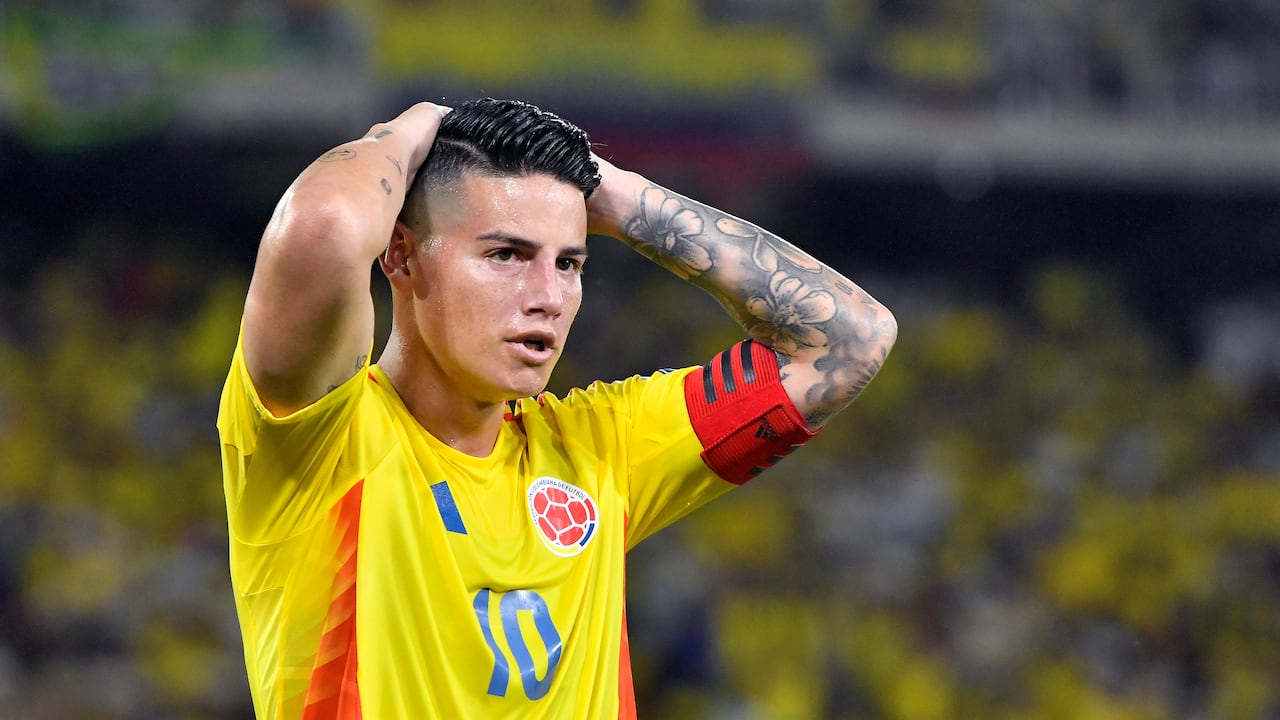 James Rodríguez, volante y capitán de la selección Colombia.