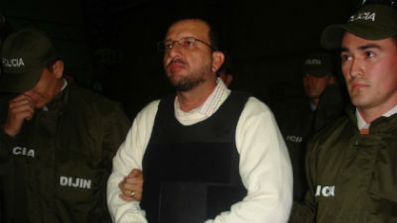 Carlos Mario Jiménez, alias Macaco, momentos previos a su extradición el pasado 7 de mayo de 2008