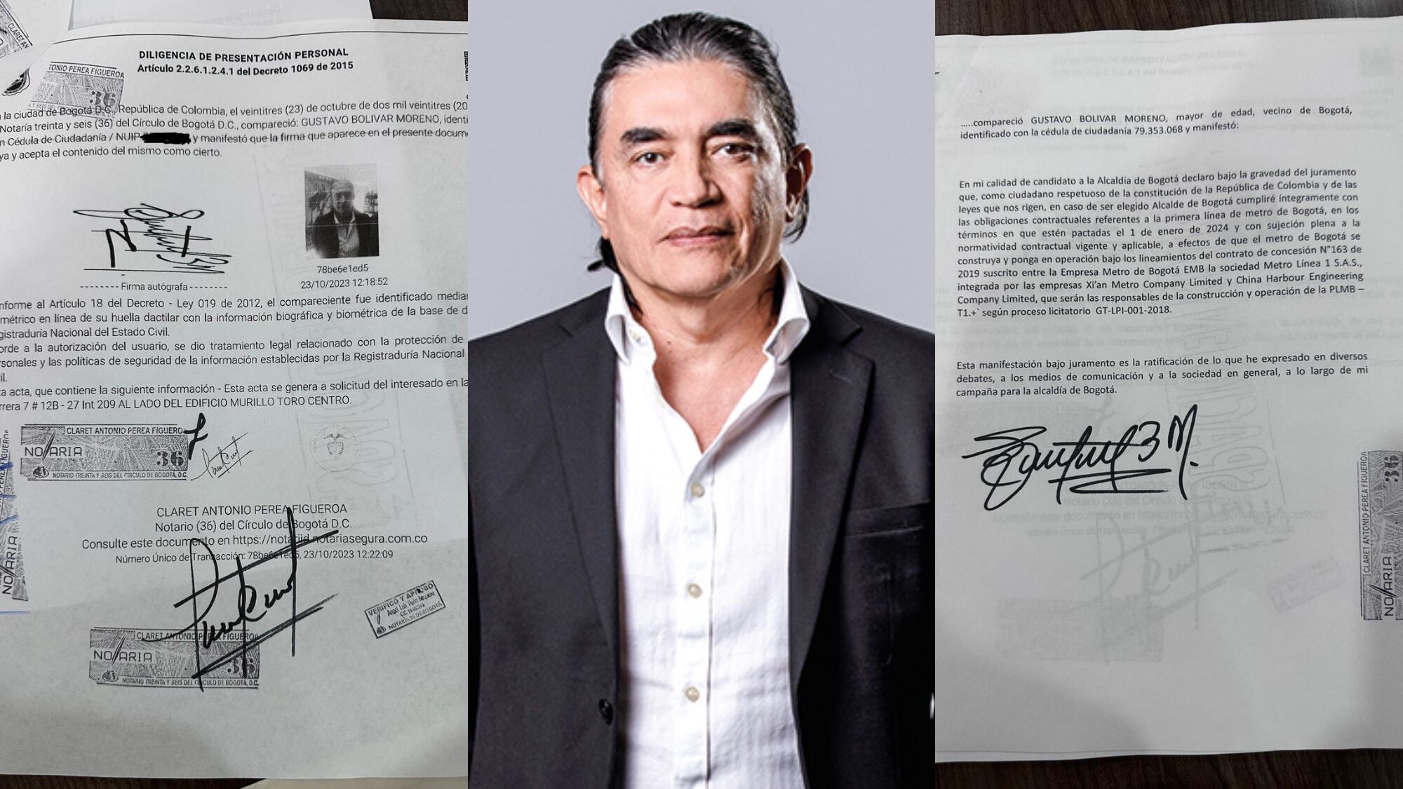 Gustavo Bolívar promete no tocar el Metro de Bogotá.