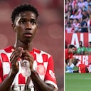 Yaser Asprilla recibió atención médica en el campo