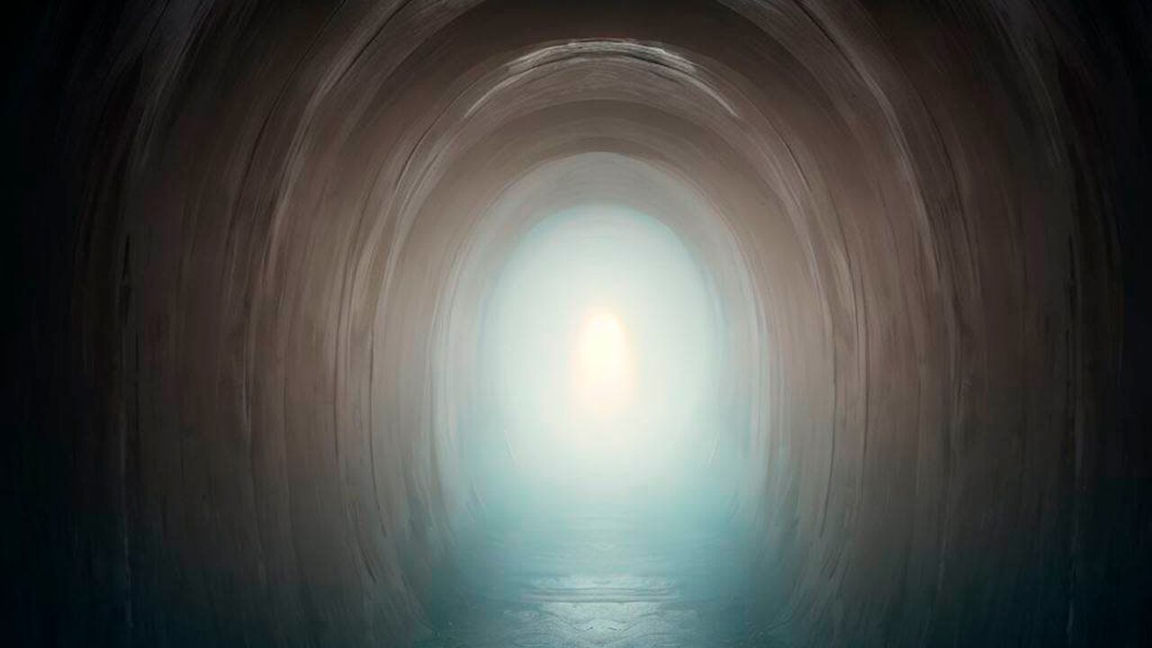 Representación del túnel que marca el paso de la vida a la muerte.
