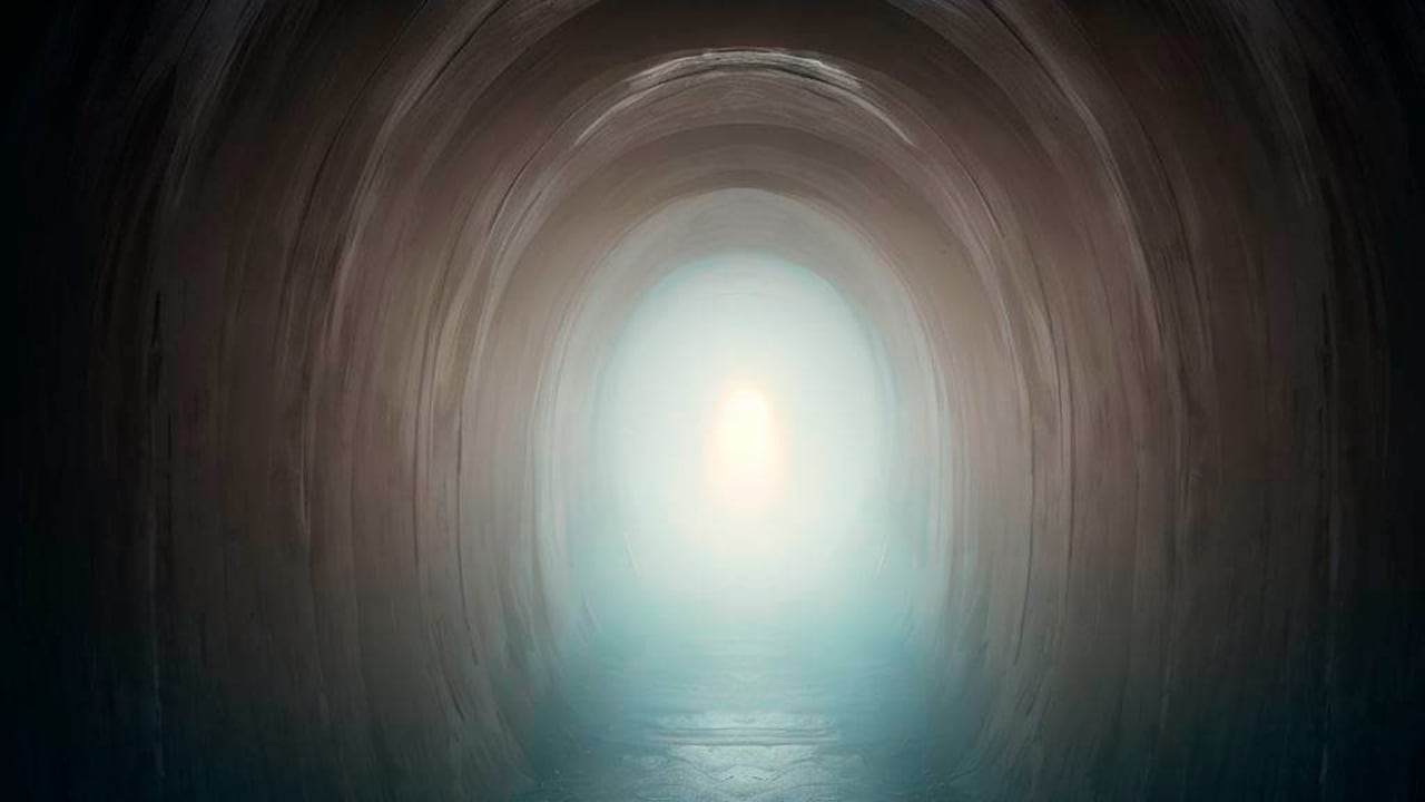 Representación del túnel que marca el paso de la vida a la muerte.