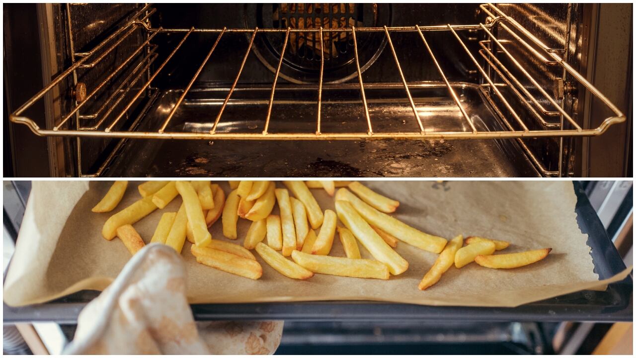 Diferencia entre la rejilla y la bandeja del horno