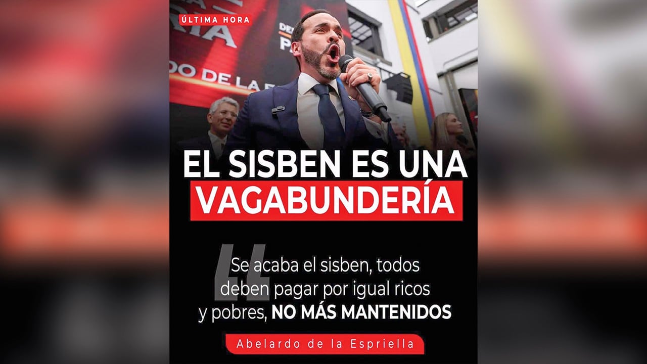 Según la campaña de desprestigio, dice que los beneficiarios del Sisbén voten en contra del candidato por miedo a quedar desprotegidos.