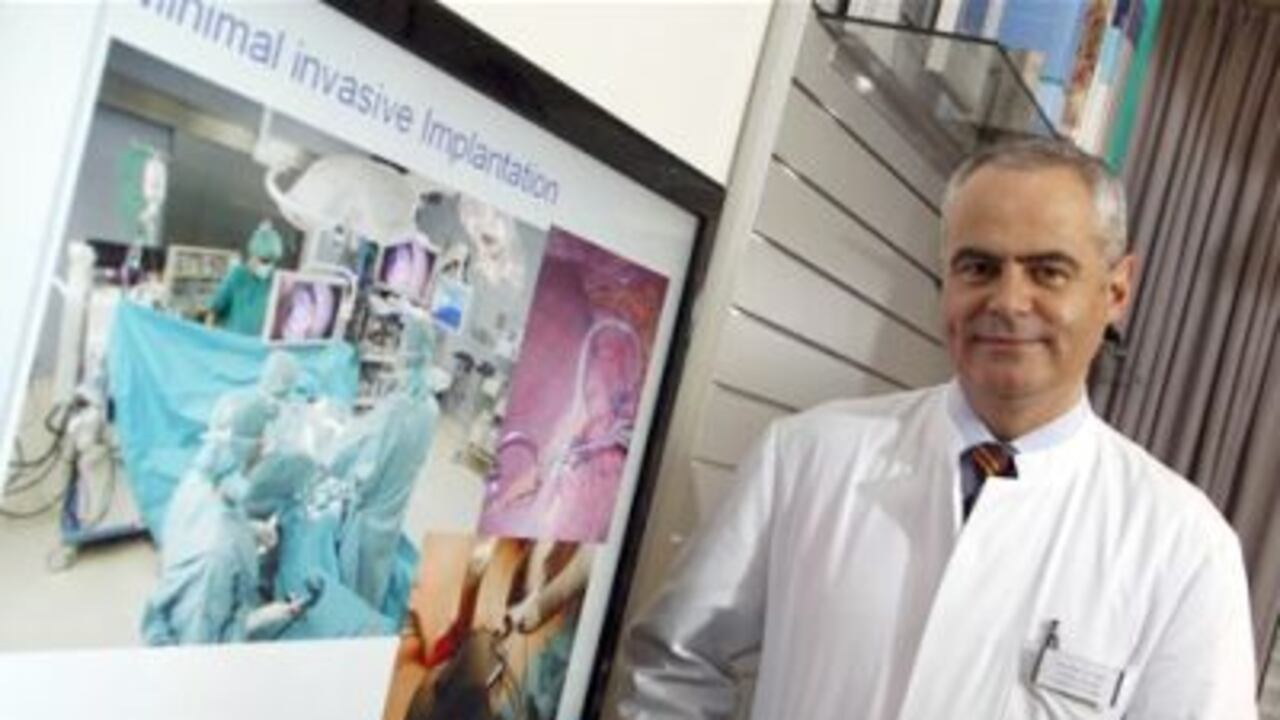 Thomas Horbach, jefe de cirugía en Stadtkrankenhaus Schwabach, es director de uno de los ensatos del marcapasos estomacal.