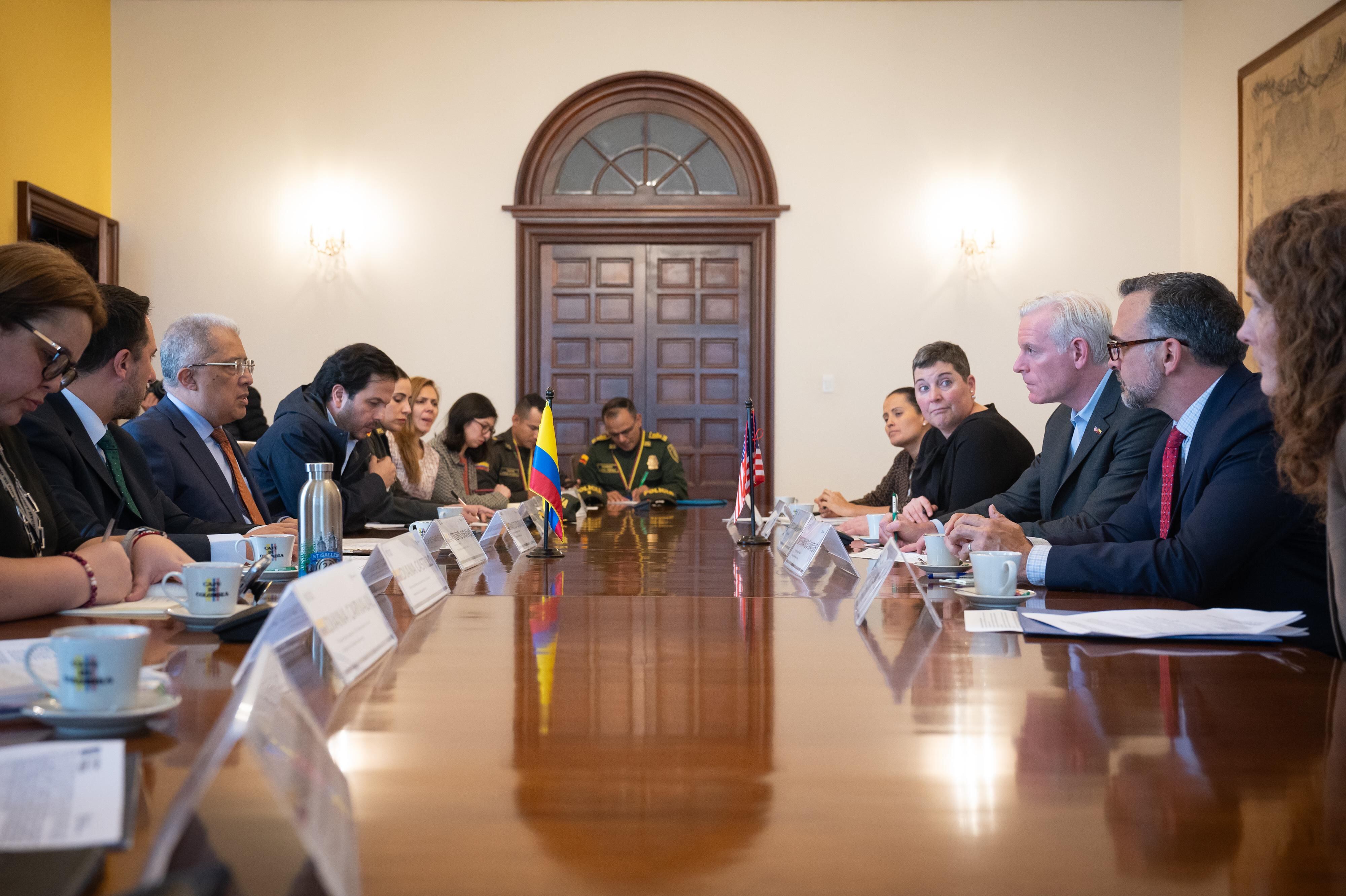 La reunión tuvo lugar con altos funcionarios norteamericanos