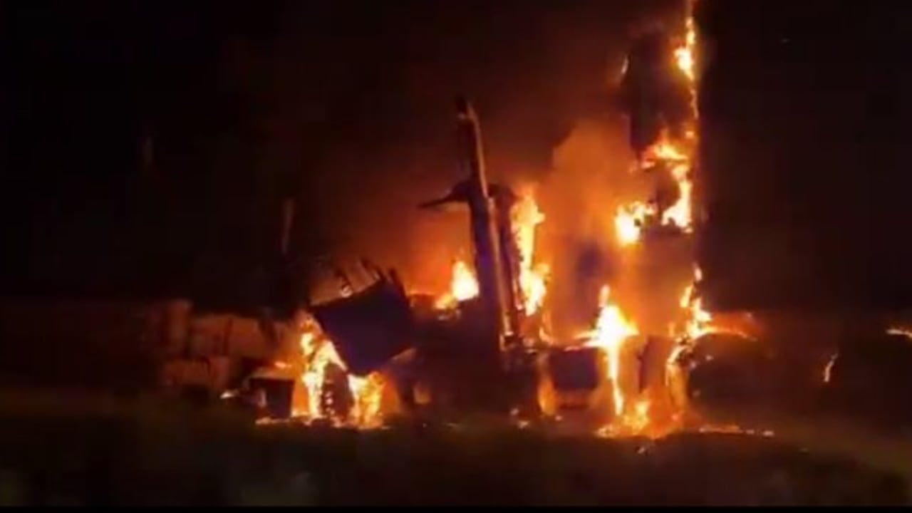 Dejaron una marca en el vehículo.