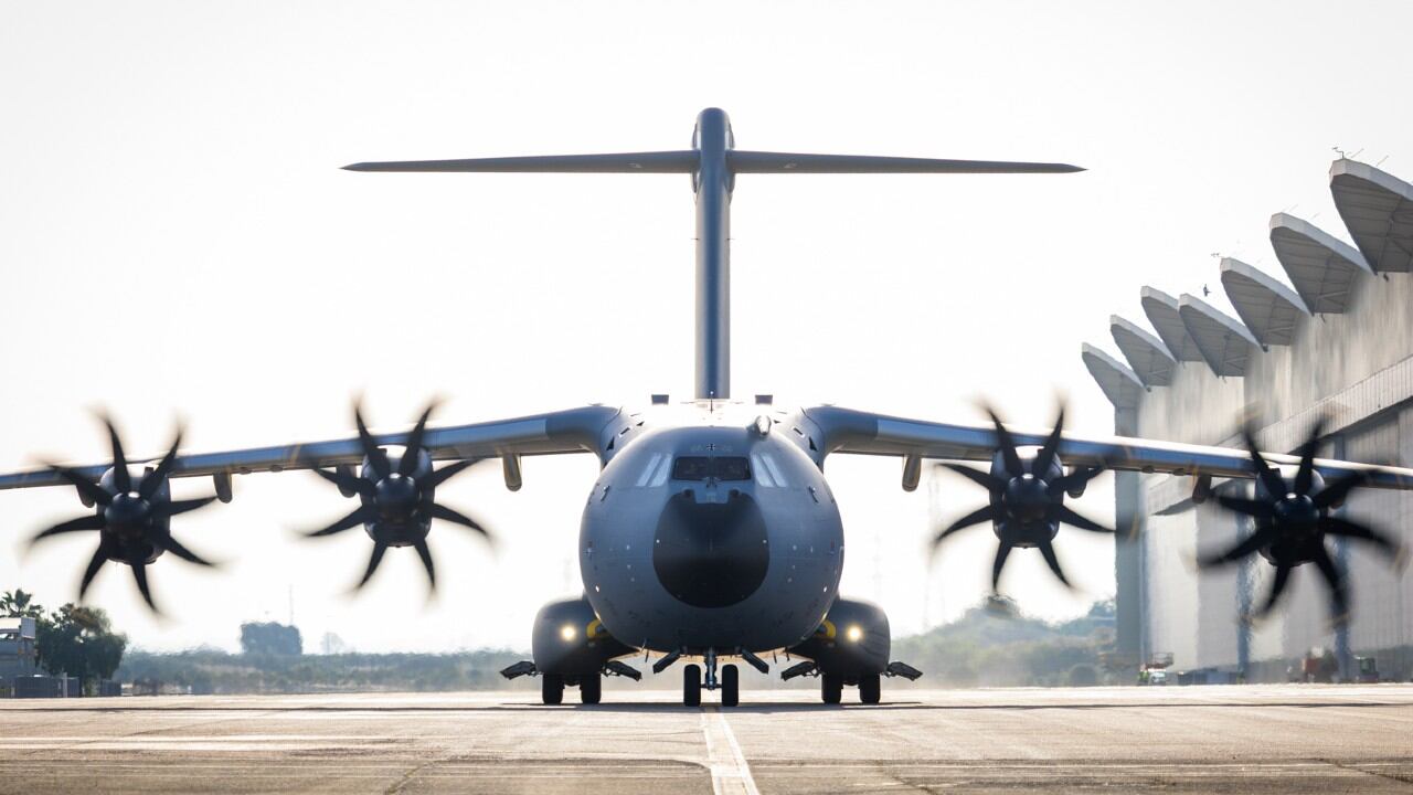 El Airbus A400M Atlas destaca por sus características estructurales.