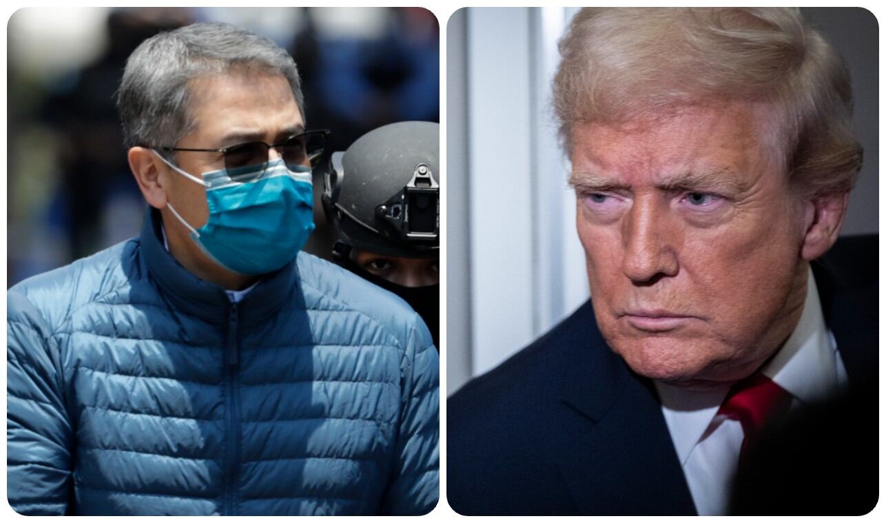 Juan Orlando Hernández y Donald Trump