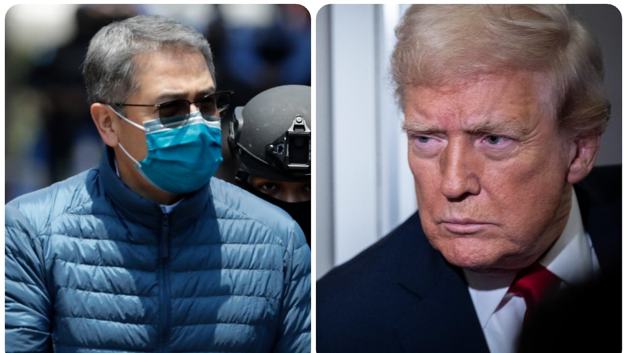 Juan Orlando Hernández y Donald Trump