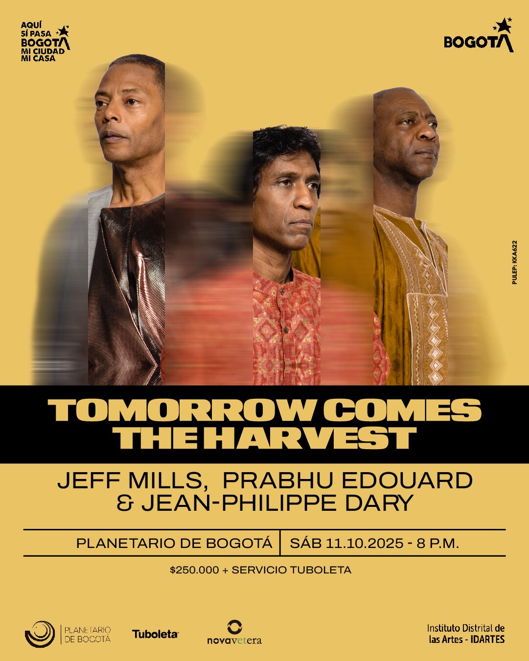 ‘Tomorrow Comes The Harvest’: Jeff Mills, Prabhu Edouard y Jean-Phi Dary le rinden tributo a Tony Allen en Bogotá