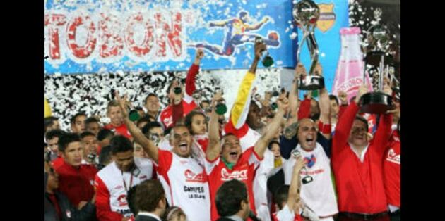Santa Fe campeón de la Liga Postobon en el primer semestre del 2012