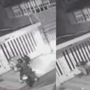 Momento del robo en el barrio Carimagua