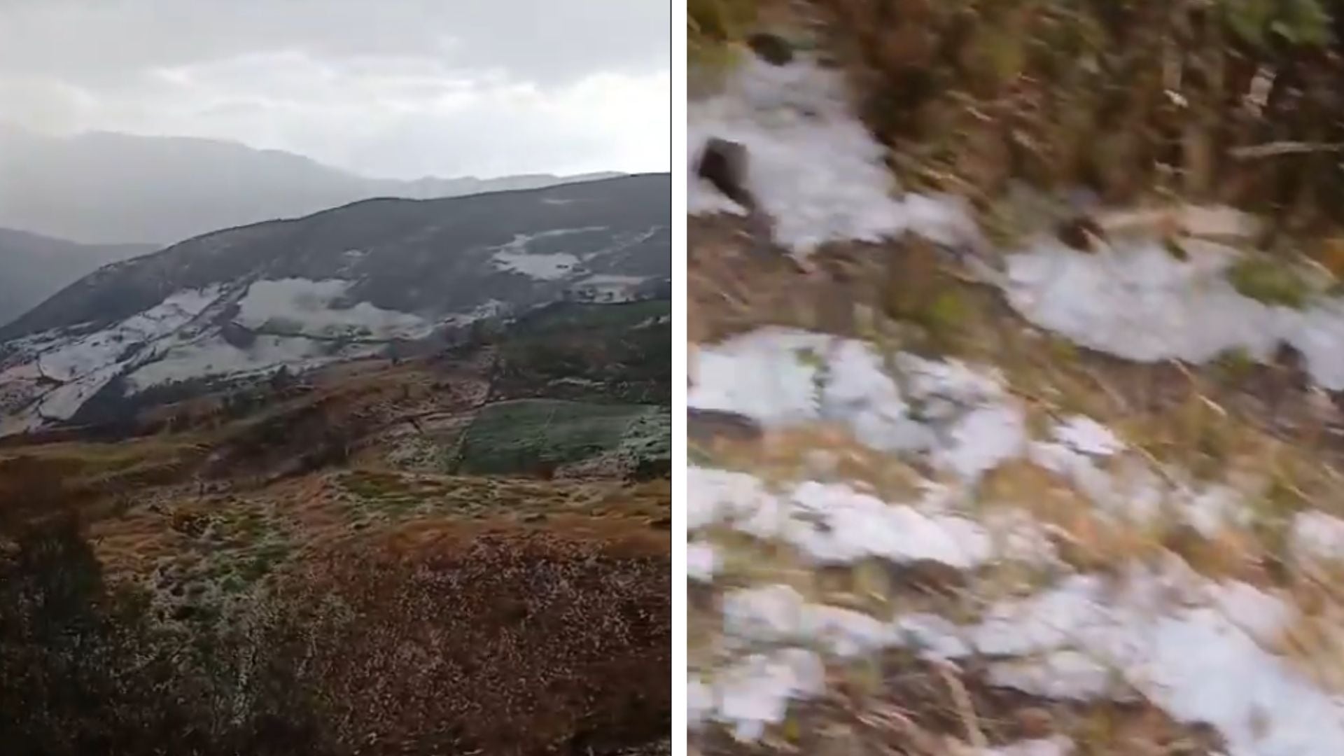 Granizada en Guaca, Santander