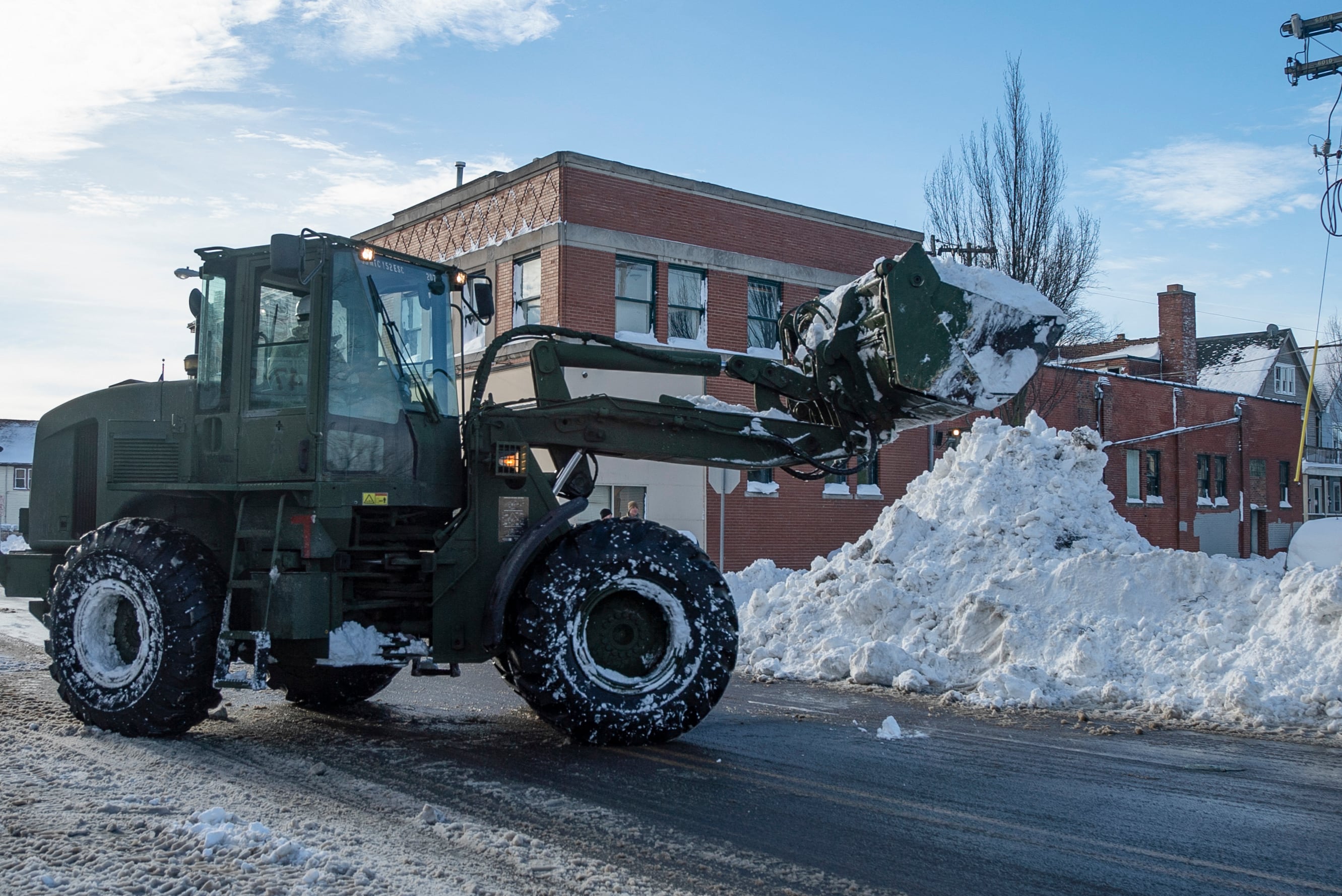 La tormenta de nieve afectó a gran parte del territorio norteamericano. Foto: AFP.