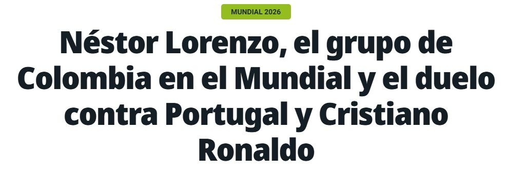 Título del Diario Olé sobre Colombia y Portugal.