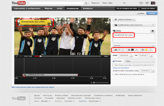 9. Poner un nombre al link que se quiere adjuntar 