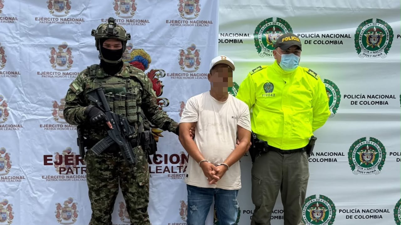 Alias Ñato, capturado del Clan del Golfo.