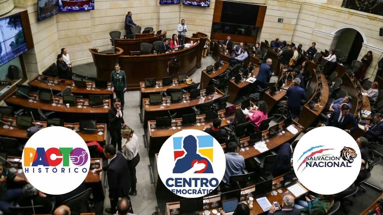 El Pacto Histórico, Centro Democrático y Salvación Nacional se perfilan como los partidos con mayor intención de voto al Senado para las elecciones de este 8 de marzo.
