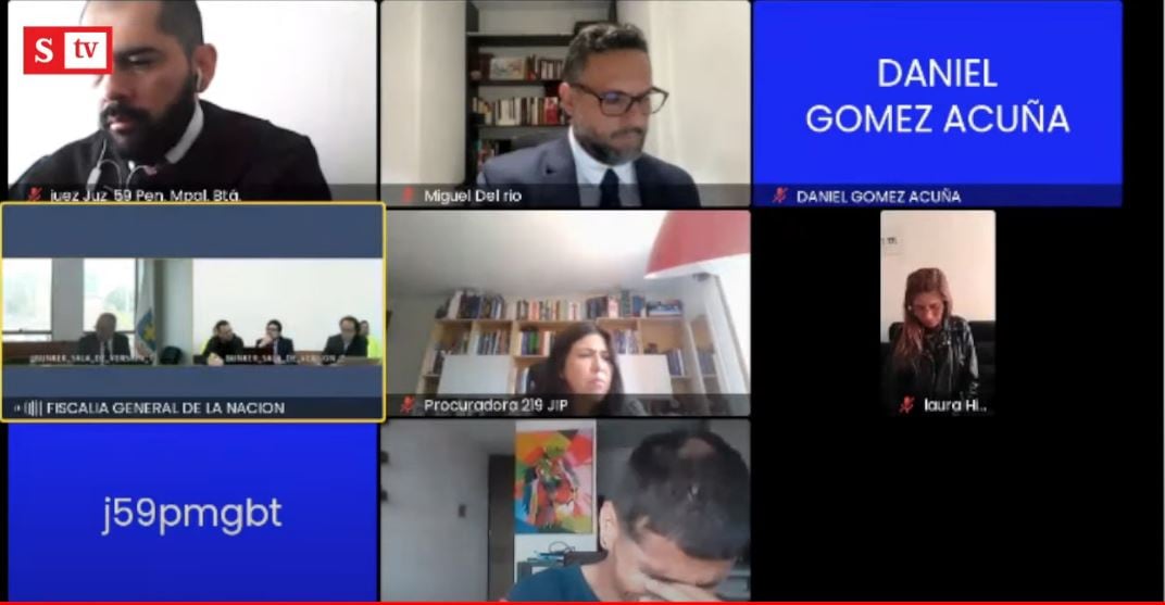 Hermano y mamá de Valentina Trespalacios en audiencia.