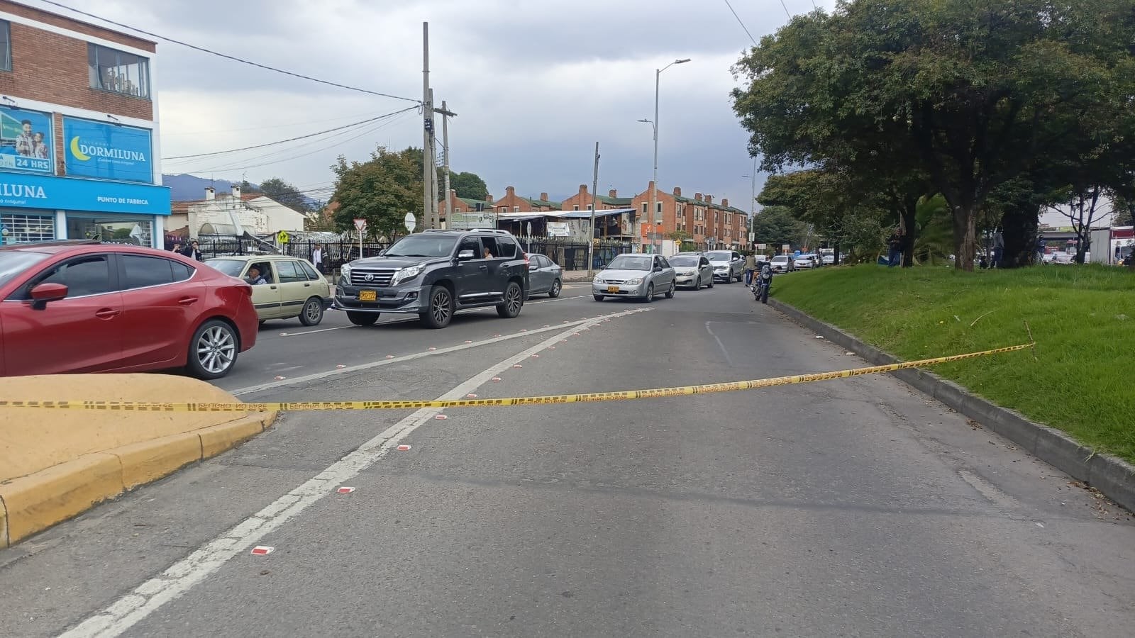 Accidente vial al norte de Bogotá