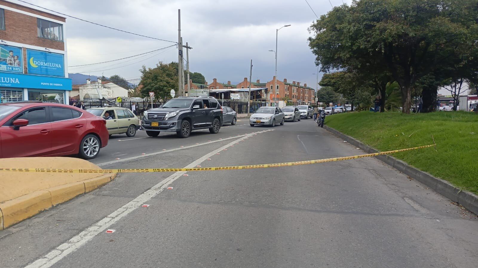 Accidente vial al norte de Bogotá