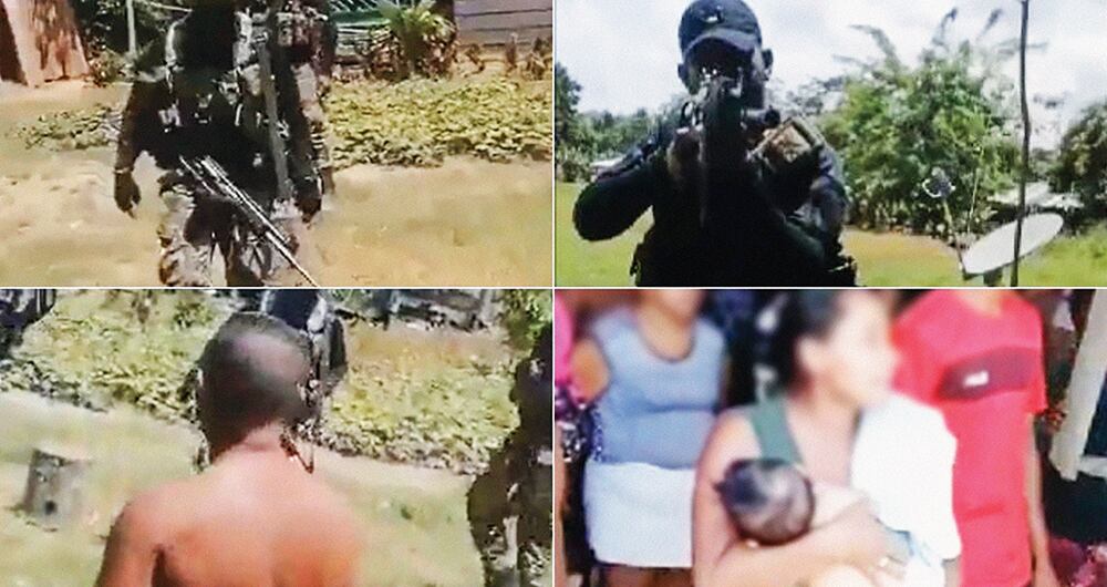 Los militares se hicieron pasar por guerrilleros.