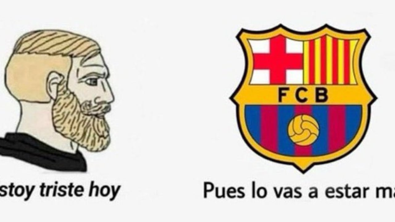 Los memes en redes sociales no perdonaron al Barcelona luego de perder el clásico. Foto: @jeanlpz5