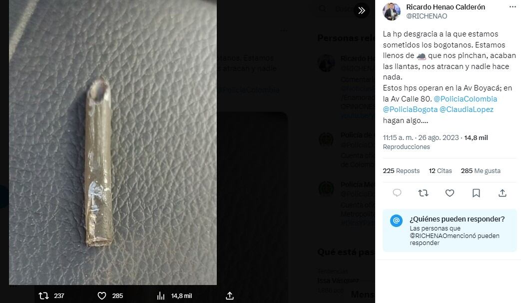 El presentador de deportes también fue víctima de la delincuencia