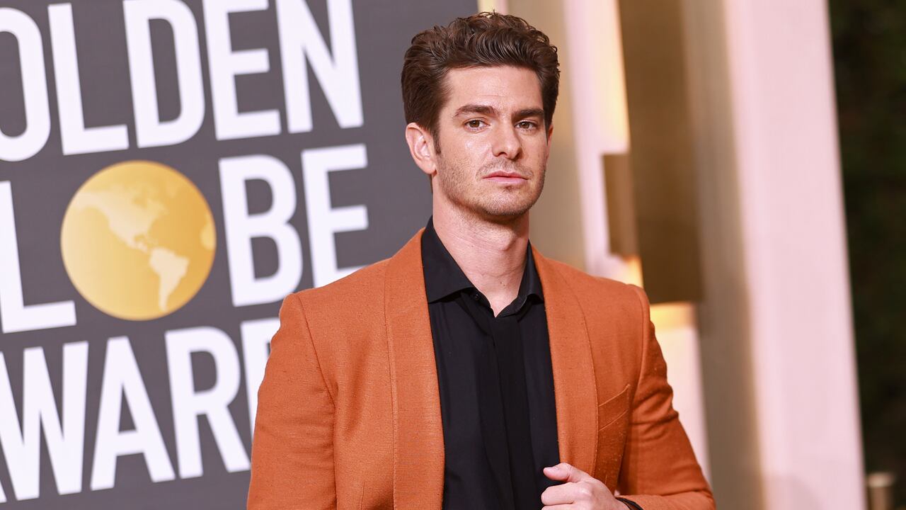 Andrew Garfield en los Premios Globo.