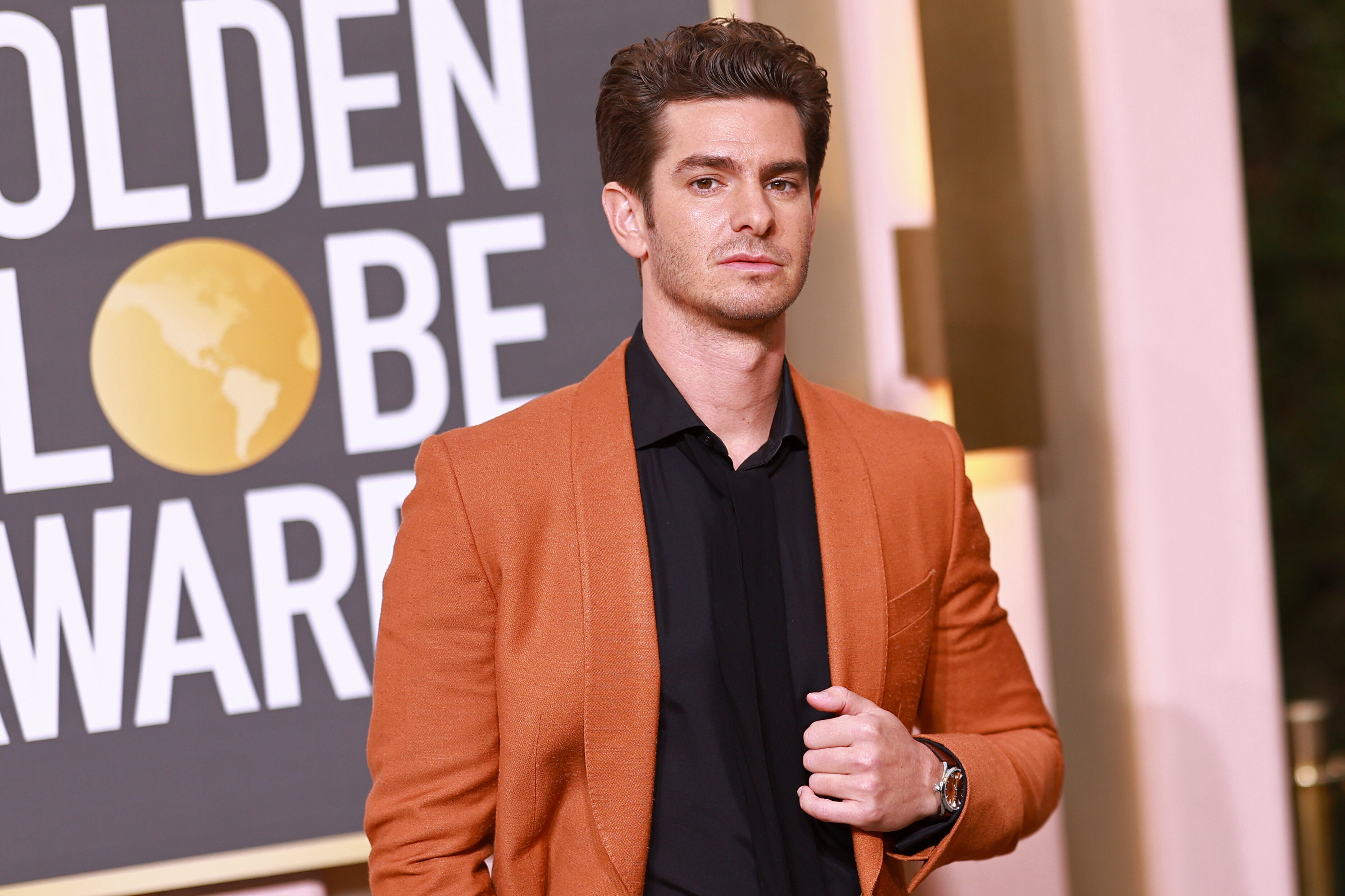 Andrew Garfield en los Premios Globo.