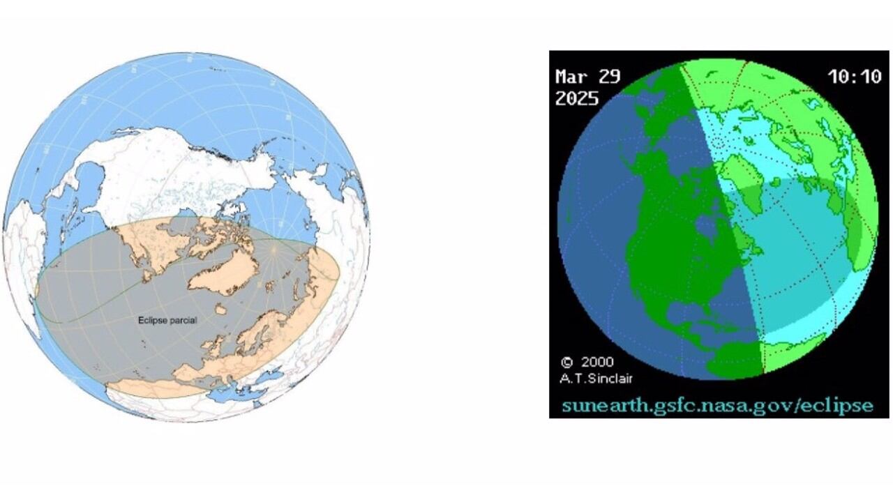 Eclipse solar del 29 de marzo de 2025.