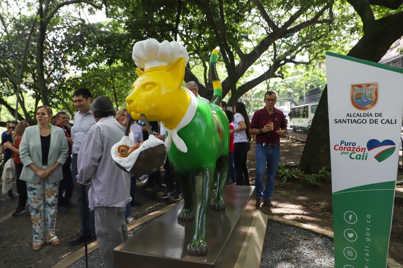 La capital del Valle del Cauca recibió a ‘Ingrid’, la Gata Pandebonera.