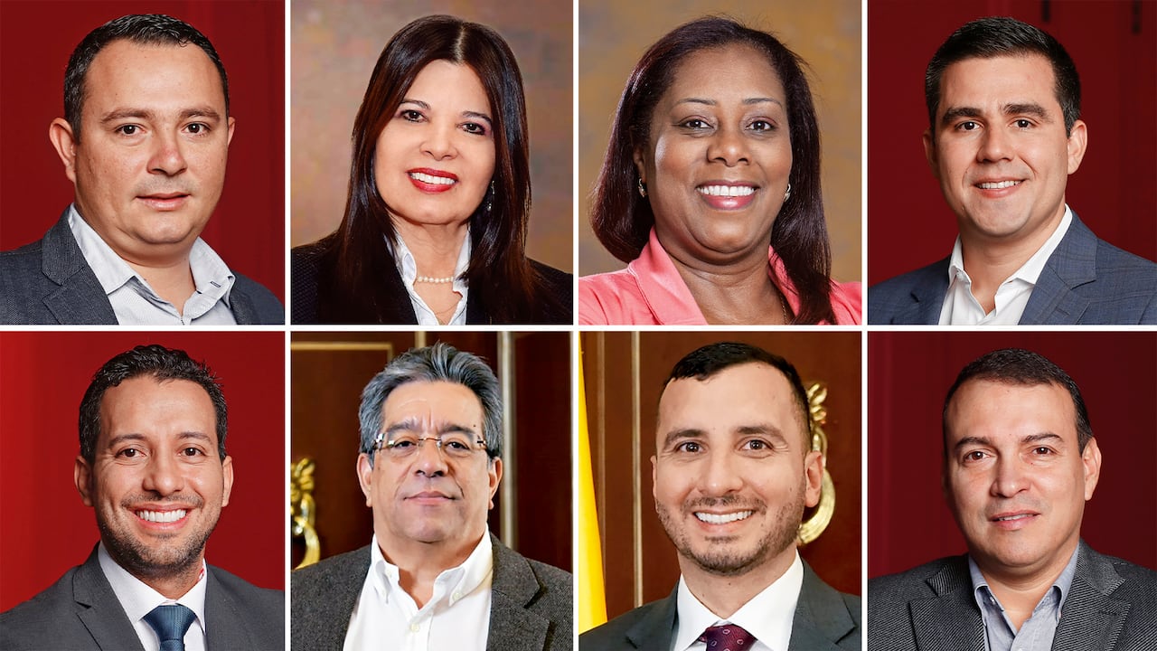 Los congresistas: Camilo Ávila, Flora Perdomo, Astrid Sánchez, Carlos Ardila, Julián David López, Dolces Torres, Fernando Niño y Héctor Cuellar.