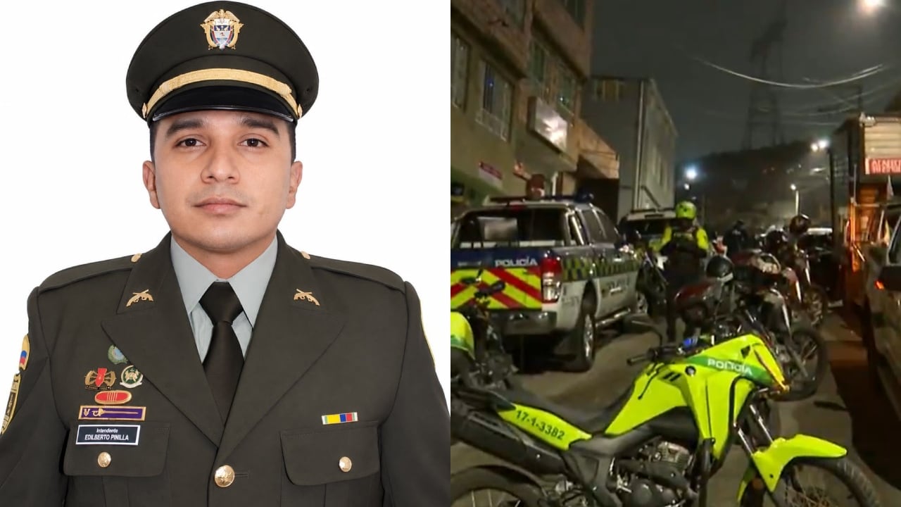 Intendente asesinado en Bogotá.