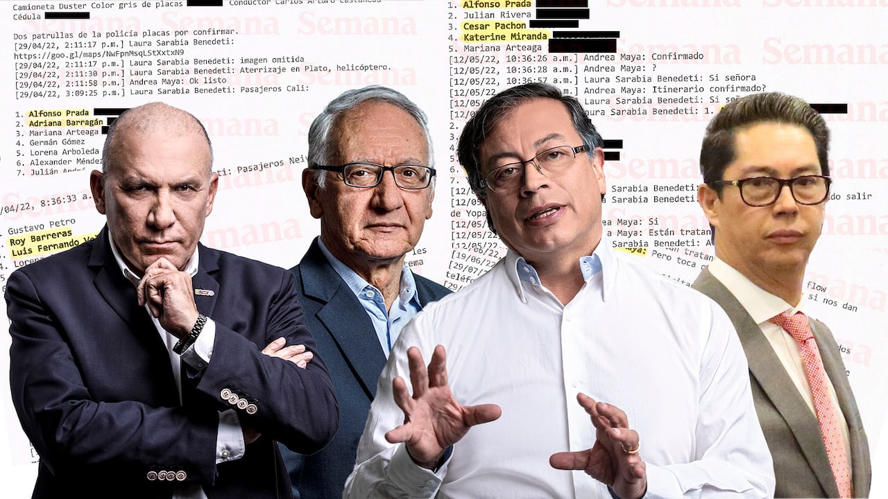 Los chats dejan claro que quienes subían a esos vuelos eran el presidente Gustavo Petro, Roy Barreras, Pedro Florez, Guillermo Alfonso Jaramillo