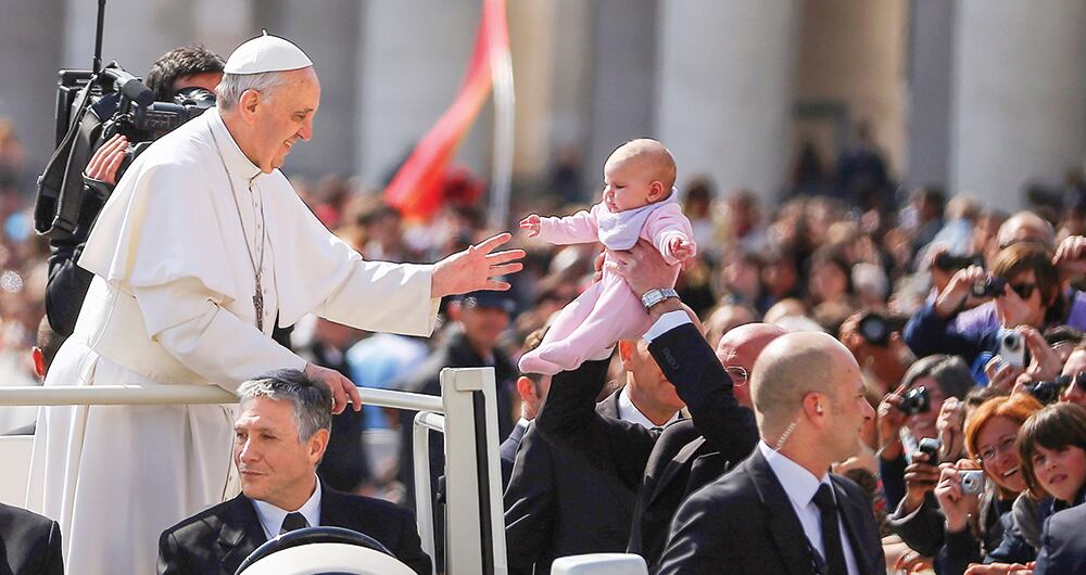 El papa amaba a los niños.