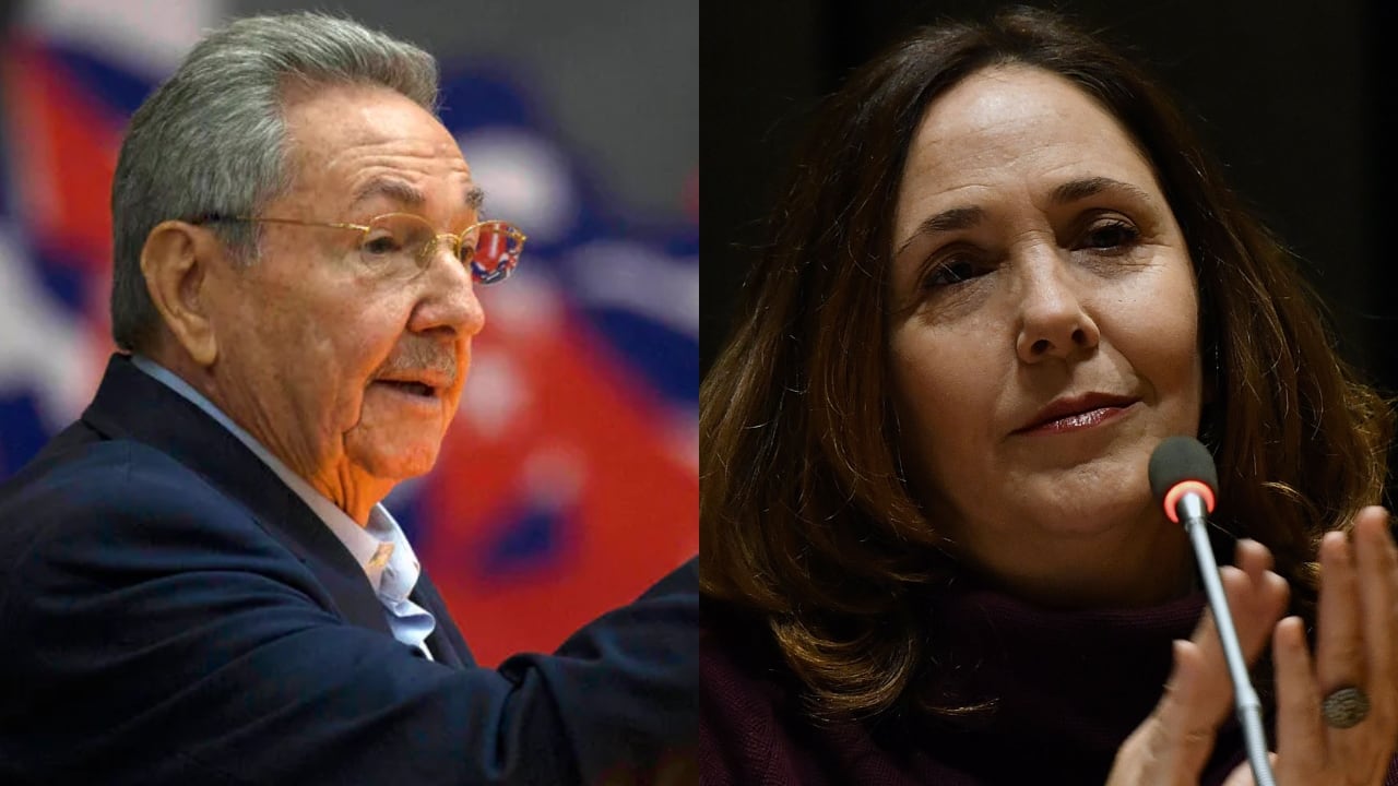 Raúl Castro y su hija Mariela Castro.