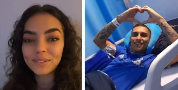 Valentina Taguado y Javier Acosta se "casaron simbólicamente" en la clínica